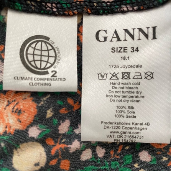 Silk Joycedale Ganni Wrap Skirt - Picture 3 of 6